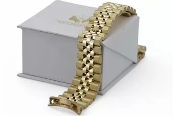 أصفر 14 كارت من الذهب رجل أسلوب ساعة رولكس سوار mbw022y