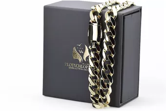 Gelbe Roségold Kette ★ russiangold.com ★ Gold 585 333 Niedriger Preis