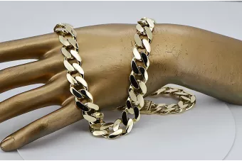 Žalia rožių aukso grandinė ★ russiangold.com ★ Auksas 585 333 Maža kaina