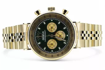 Gold men's watch Geneve ★ zlotychlopak.pl ★ Gold purity 585 333 Low Price!