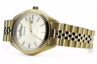 Reloj para hombres de oro Geneve ★ https://zlotychlopak.pl/es/ ★ Pureza de oro 585 333 Precio bajo!