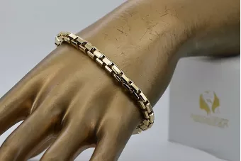 Yellow rose gold bracelet ★ russiangold.com ★ Gold 585 333 Low price