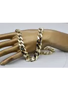 Złota bransoleta pancerka14k 585 Nowy model Excellent! cb086y