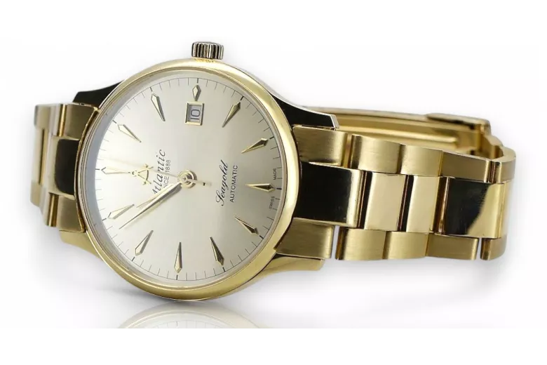 Reloj para hombres de oro Geneve ★ https://zlotychlopak.pl/es/ ★ Pureza de oro 585 333 Precio bajo!