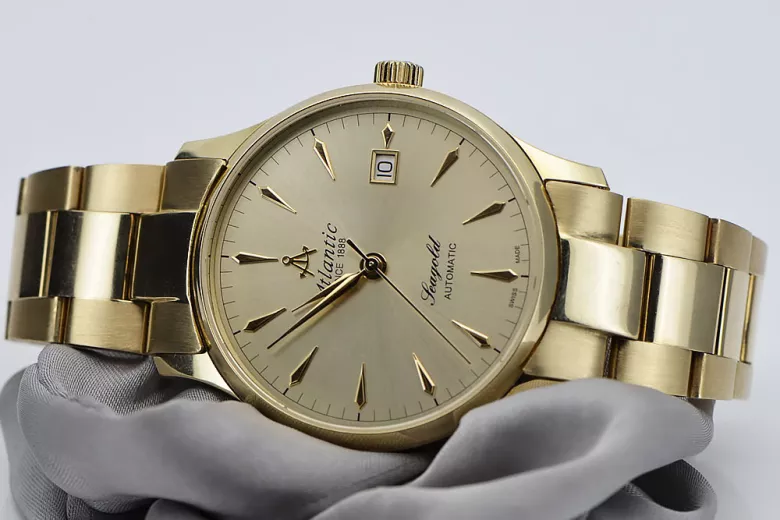 Reloj para hombres de oro Geneve ★ https://zlotychlopak.pl/es/ ★ Pureza de oro 585 333 Precio bajo!
