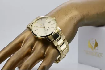 Złoty zegarek Seagold Atlantic 14k 585 z bransoletą męski mw015y&mbw017y