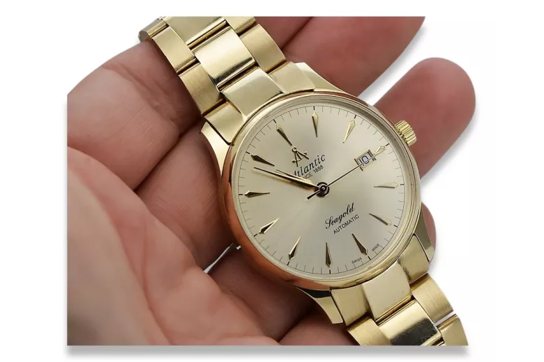 Reloj para hombres de oro Geneve ★ https://zlotychlopak.pl/es/ ★ Pureza de oro 585 333 Precio bajo!