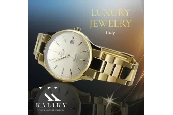 Reloj para hombres de oro Geneve ★ https://zlotychlopak.pl/es/ ★ Pureza de oro 585 333 Precio bajo!