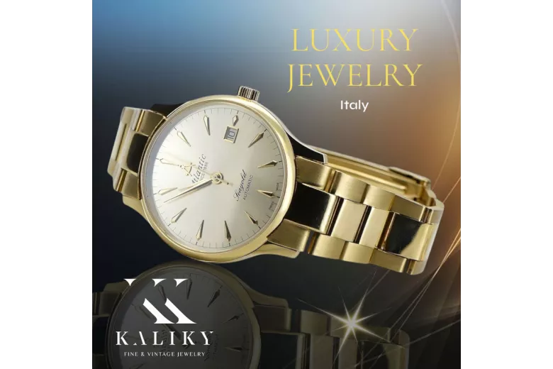 Reloj para hombres de oro Geneve ★ https://zlotychlopak.pl/es/ ★ Pureza de oro 585 333 Precio bajo!