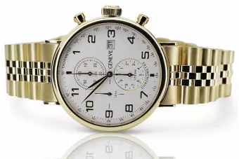 Reloj para hombres de oro Geneve ★ https://zlotychlopak.pl/es/ ★ Pureza de oro 585 333 Precio bajo!