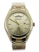 Golden Male Watch 14k 585 Ženeve MW008YDY & MBA006YO