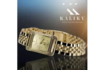 Gold men's watch Geneve ★ zlotychlopak.pl ★ Gold purity 585 333 Low Price!