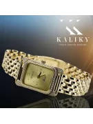 14k aukso moteriškas apyrankės laikrodis Geneve lw054ydg&lbw004y