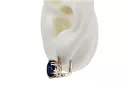 Saphir Original Vintage 14K Roségold Ohrringe Vintage Schmuck vec016r