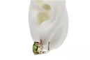 Earrings Vintage craft Yellow Peridot Original Vintage 14K Rose Gold vec016r