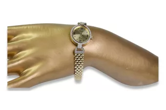 Gold ladies watch ★ zlotychlopak.pl ★ Gold purity 585 333 Low price!