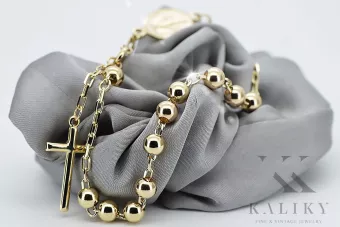 Pulsera★ rosario de oro rosa amarillo russiangold.com ★ Oro 585 333 Precio bajo