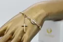 Złota bransoletka różaniec "Dolce Gab" 14k 585 włoska rbc003y