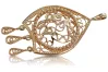 Vintage rose pink 14k 585 gold  Vintage pendant vpn020