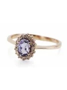 Original Jahrgang 14K Rose Gold Alexandrit Ring Vintage crc009r