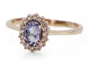 Оригінальний Вінтажний 14K Роуз Золото Alexandrite кільце Vintage crc009r