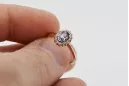 Оригінальний Вінтажний 14K Роуз Золото Alexandrite кільце Vintage crc009r