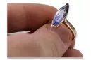 Оригинальный Vintage 14K розовое золото александрит Кольцо crc010r