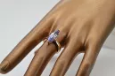Originalus 14K rožių aukso aleksandrito žiedas crc010r