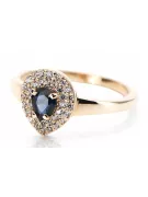 14K Ring Saphir Original Roségold crc011r