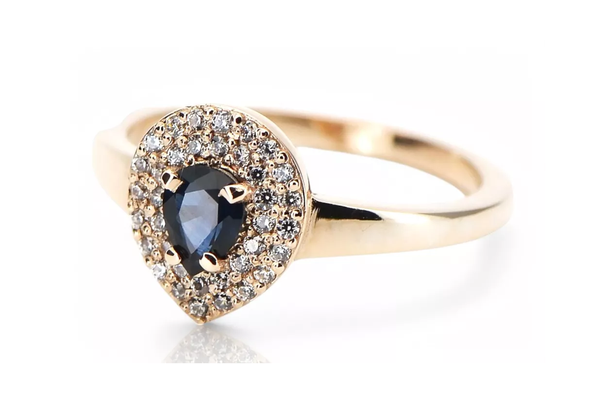 14K Ring Saphir Original Roségold crc011r 14K Ring Saphir Original Roségold crc011r