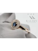 14K Ring Saphir Original Roségold crc011r