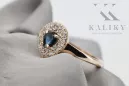 14K Ring Saphir Original Roségold crc011r