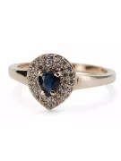 14K Ring Saphir Original Roségold crc011r
