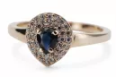 14K Ring Saphir Original Roségold crc011r