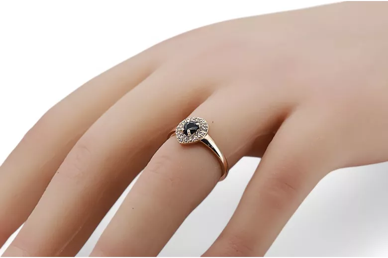 14K Ring Saphir Original Roségold crc011r