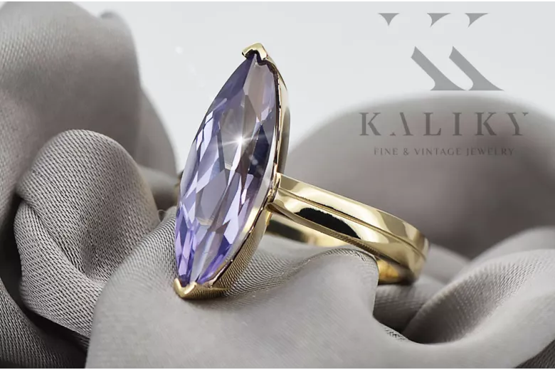 Anillo Ajuste Oro rosa antiguo original de 14k Estilo vintage crc010r