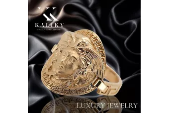 Російська радянська троянда рожева 14к 585 золото Вінтажне кільце vrn001