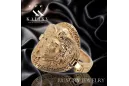 Ruso soviético rosa rosa 14k 585 oro Anillo vintage vrn001