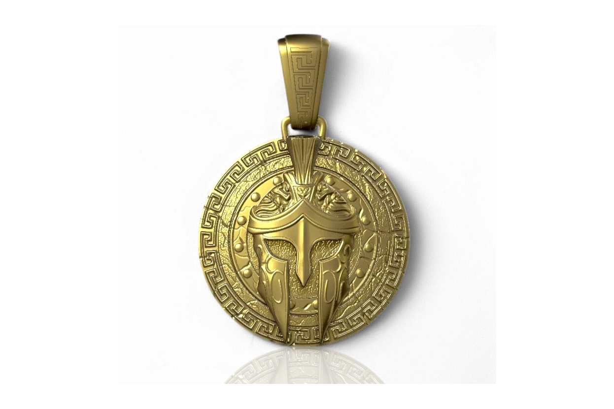 Χρυσό μενταγιόν 14k 585 Spartan Affirmations Alpha cpn028y Χρυσό μενταγιόν 14k 585 Spartan Affirmations Alpha cpn028y