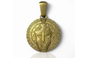 Χρυσό μενταγιόν 14k 585 Spartan Affirmations Alpha cpn028y