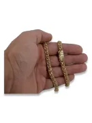 Italien jaune 14k or Nouveau Garibaldi Bismark bracelet cb049y