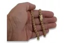 Italien jaune 14k or Nouveau Garibaldi Bismark bracelet cb049y