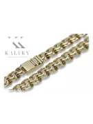 Italien jaune 14k or Nouveau Garibaldi Bismark bracelet cb049y
