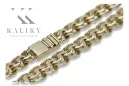Italien jaune 14k or Nouveau Garibaldi Bismark bracelet cb049y