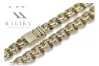 Italian yellow 14k gold New Garibaldi Bismark bracelet cb049y