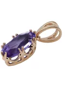 Vintage Pendant Alexandrite Original Vintage 14K Rose Gold vpc019r