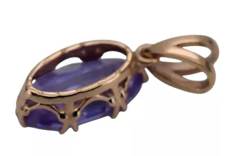 Oro rosa antiguo original de 14k Alejandrita Colgante Joyería vintage vpc019r