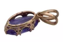 Vintage Pendant Alexandrite Original Vintage 14K Rose Gold vpc019r