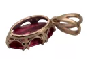 Original Vintage 14K Rose Gold Ruby Pendant Vintage Jewlery vpc019r
