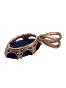 Pendant Sapphire Original Vintage 14K Rose Gold Vintage craft vpc019r